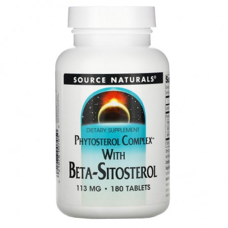 Source Naturals, 베타시토스테롤이 함유된 Phytosterol Complex, 113mg, 180정