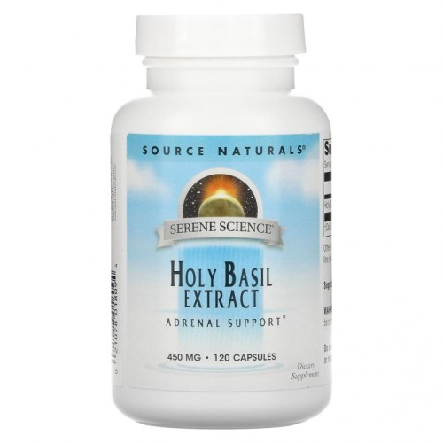 Source Naturals, Serene Science, 홀리 바질 추출물, 450mg, 캡슐 120정