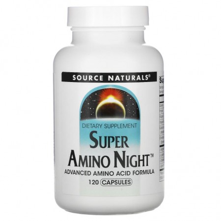 Source Naturals, Super Amino Night, 캡슐 120정