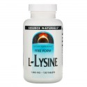 Source Naturals, l-라이신, 1,000mg, 100정