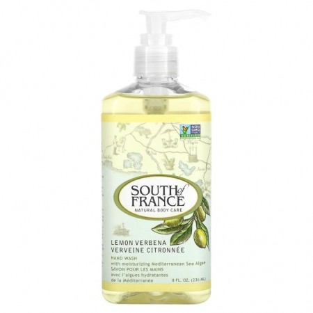 South of France, 핸드워시, 레몬 버베나, 236ml(8fl oz)