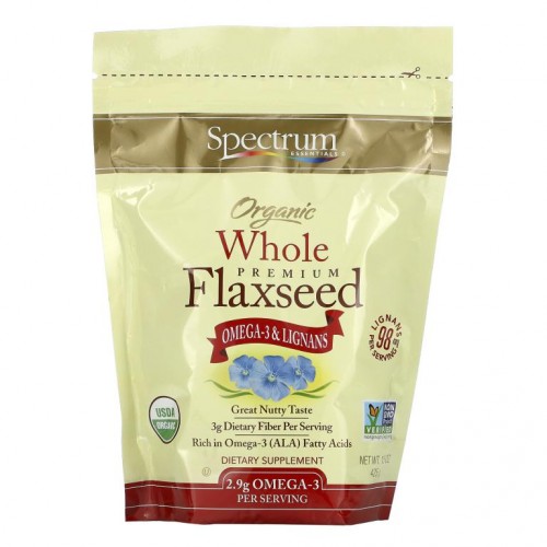 Spectrum Essentials, 유기농 천연 프리미엄 아마씨, 425g(15oz)