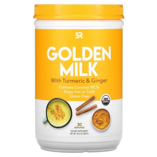 Sports Research, 골든 밀크, 강황 및 생강 함유, 300g(10.6oz)