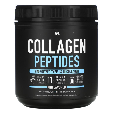 Sports Research, 콜라겐 펩타이드, 무맛, 454g(16oz)