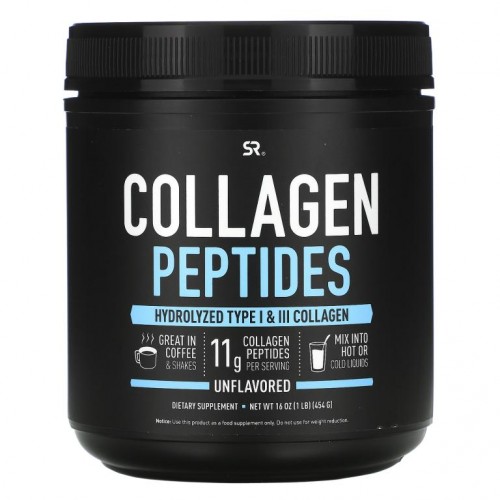 Sports Research, 콜라겐 펩타이드, 무맛, 454g(16oz)
