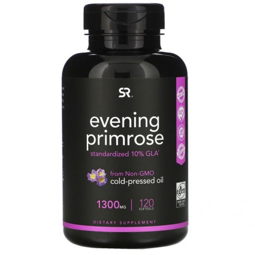 Sports Research, 달맞이꽃, 1,300mg, 소프트젤 120정