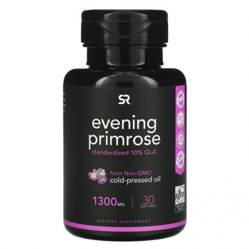 Sports Research, 달맞이꽃, 1,300mg, 소프트젤 30정