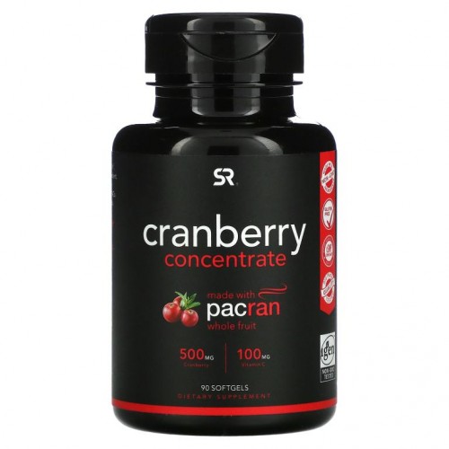 Sports Research, 크랜베리 농축물, 250mg, 소프트젤 90정