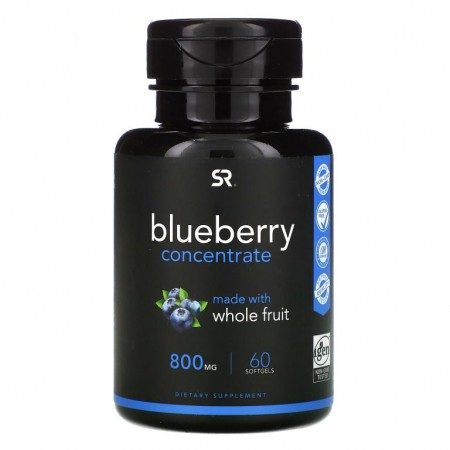 Sports Research, 블루베리 농축액, 800mg, 소프트젤 60정
