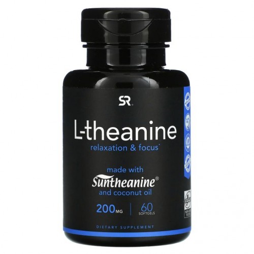 Sports Research, L-테아닌, 200 mg, 소프트젤 60정