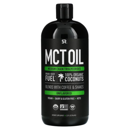 Sports Research, MCT 오일, 무맛, 32 액량 온스 (946 ml)