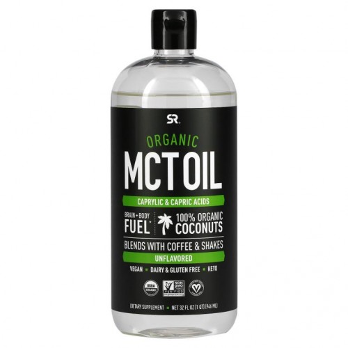 Sports Research, 유기농 MCT 오일, 무맛, 946ml(32fl oz)