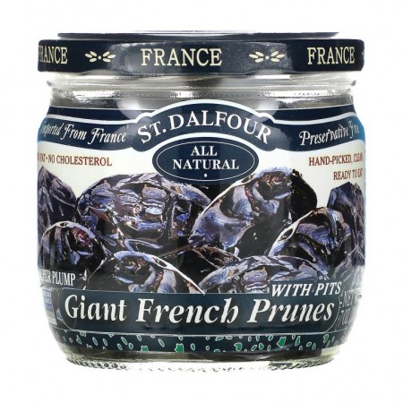 St. Dalfour, 자이언트 프랑스산 씨 있는 말린 자두, 200g(7oz)
