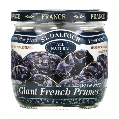 St. Dalfour, 자이언트 프랑스산 씨 있는 말린 자두, 200g(7oz)