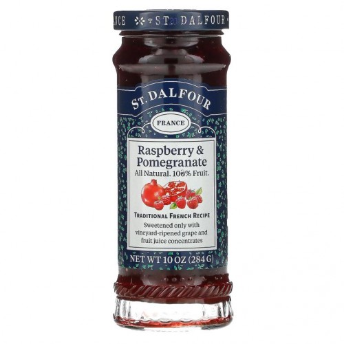 St. Dalfour, 디럭스 레드 라즈베리 & 석류 스프레드, 284g(10oz)