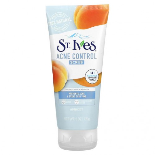 St. Ives, 살구나무 스크럽, 여드름 관리, 170g(6oz)