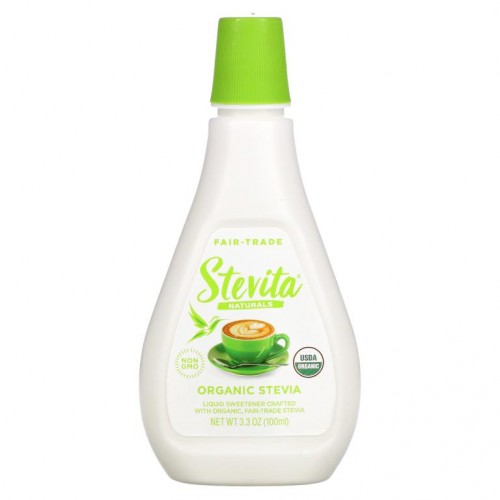 Stevita, 유기농 스테비아, 액상 감미료, 100ml(3.3oz)
