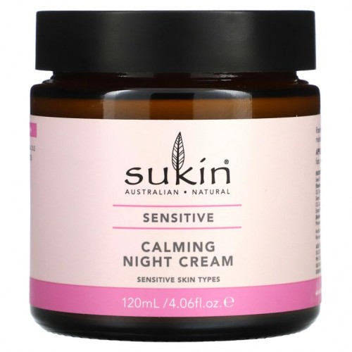 Sukin, 진정용 나이트 크림, 민감성, 120ml(4.06fl oz)
