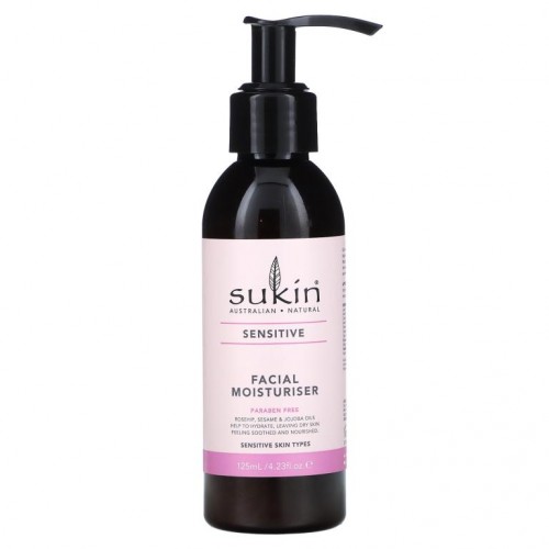 Sukin, 페이셜 모이스쳐라이저, 민감성, 125ml(4.23fl oz)