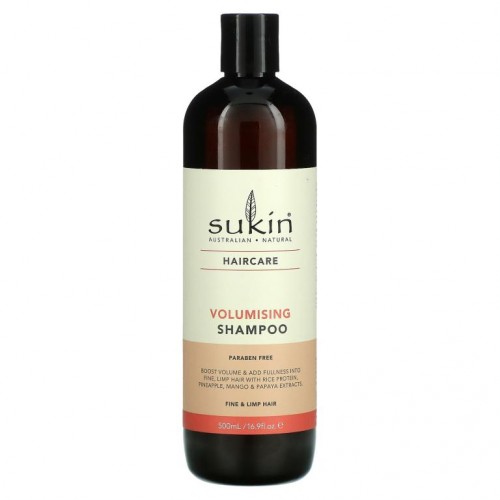 Sukin, 볼류마이징 샴푸, 가늘고 푸석한 모발, 500ml(16.9fl oz)