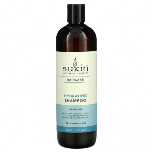 Sukin, 하이드레이팅 샴푸, 건조하고 손상된 모발, 500ml(16.9fl oz)
