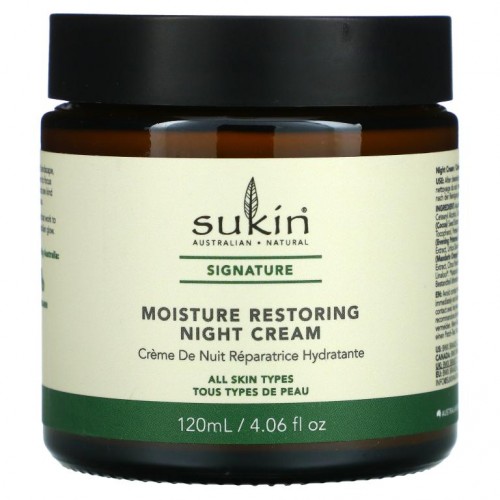 Sukin, 수분 회복 나이트 크림, 120ml(4.06fl oz)