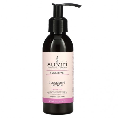 Sukin, Cleansing Lotion, Sensitive, 4.23 fl oz (125 ml)