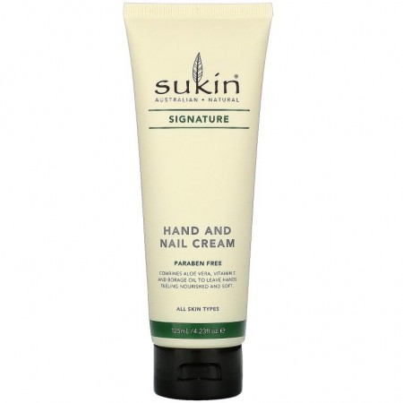 Sukin, Hand & Nail 크림, 시그니처 향, 125ml(4.23fl oz)