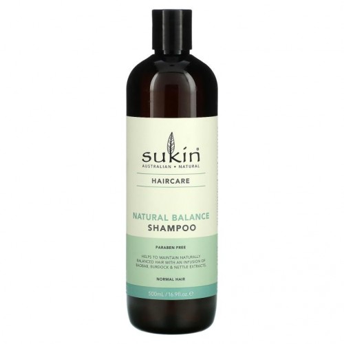 Sukin, Natural Balance 샴푸, 정상 모발, 500ml(16.9fl oz)