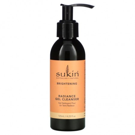 Sukin, Radiance Gel Cleanser, Brightening, 4.23 fl oz (125 ml)