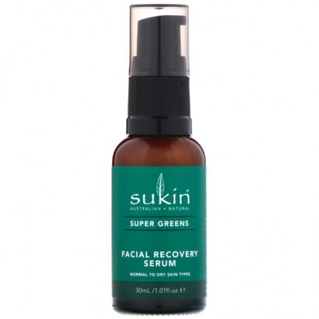Sukin, Super Greens, 페이셜 리커버리 세럼, 30ml(1.01fl oz)