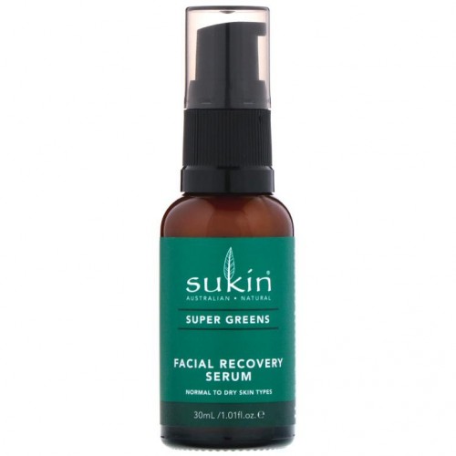 Sukin, Super Greens, 페이셜 리커버리 세럼, 30ml(1.01fl oz)