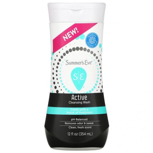 Summer's Eve, 액티브 클렌징 워시, 354ml(12fl oz)