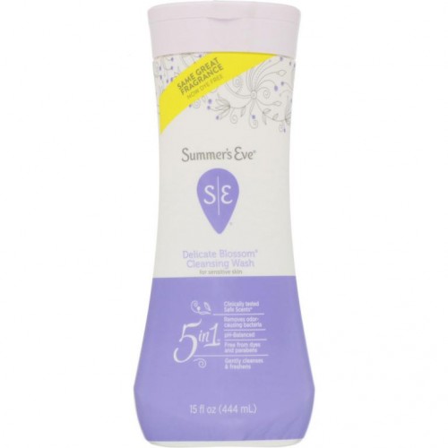 Summer's Eve, 5가지를 1개에 담은 클렌징 워시, Delicate Blossom, 15fl oz(444ml)