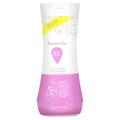 Summer's Eve, 5가지를 1개에 담은 클렌징 워시, Island Splash, 15fl oz(444ml)