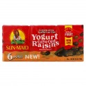 Sun-Maid, Yogurt Covered Raisins, Chocolate & Peanut Butter, 6 Boxes, 0.75 oz (21 g) Each