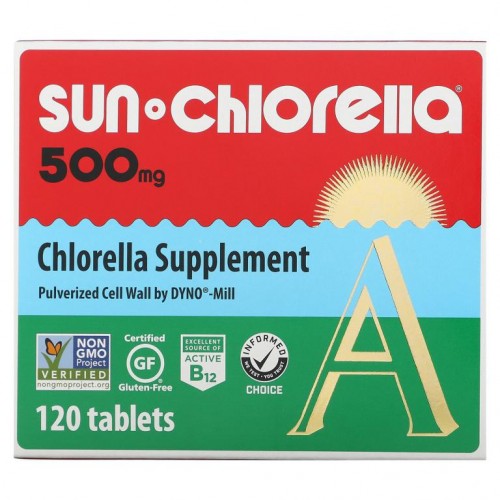 Sun Chlorella, 클로렐라, 500mg, 120정