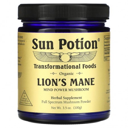 Sun Potion, 유기농 노루궁뎅이버섯, 100g(3.5oz)