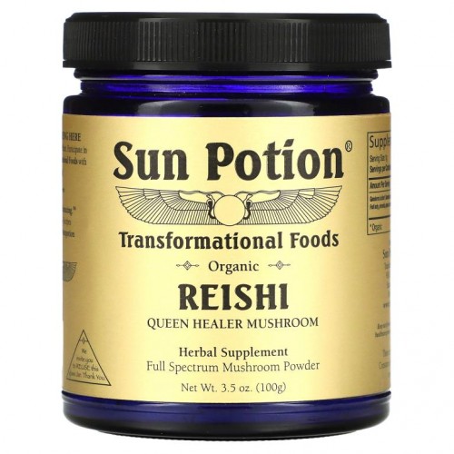 Sun Potion, 유기농 영지 분말, 3.5 oz(100 g)