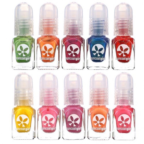 SuncoatGirl, Water-Based Nail Polish Kit, 파티 팔레트, 10개 피스