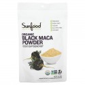 Sunfood, 슈퍼푸드, 유기농 블랙 마카 분말, 113g(4oz)
