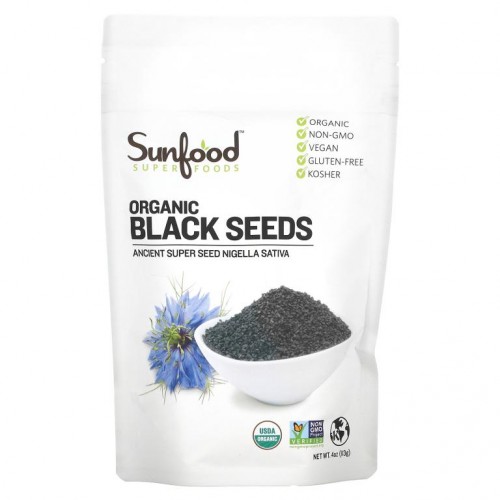 Sunfood, 유기농 블랙 씨드, 113g(4oz)