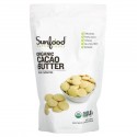 Sunfood, 유기농 카카오 버터, 454g(1lb)