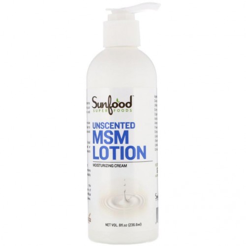 Sunfood, MSM 로션, 무향 보습 크림, 236.6ml(8fl oz)
