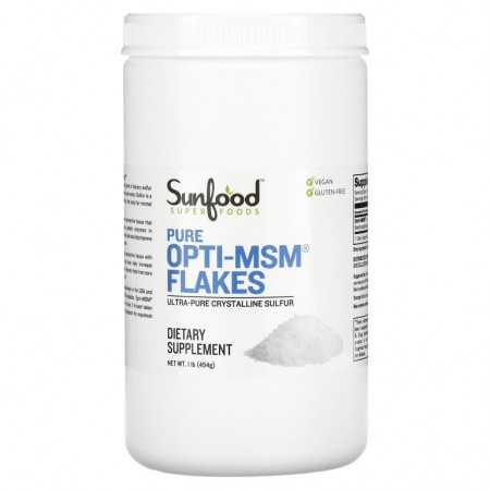 Sunfood, Pure Opti-MSM 플레이크, 454g(1lb)