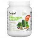 Sunfood, 유기농 슈퍼 그린 및 프로틴, 997.9g(2.2lbs)