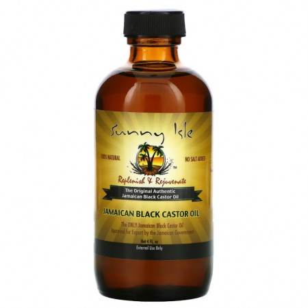 Sunny Isle, 100% 천연 자메이칸 블랙 캐스터오일, 4fl oz