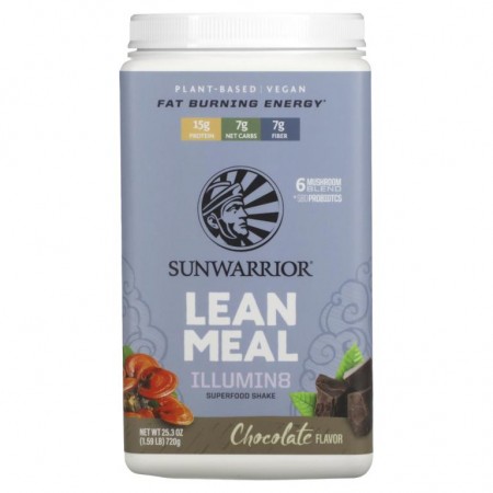 Sunwarrior, Illumin8 식사대용 보충제, 초콜릿, 720g(1.59lb)