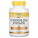 Super Nutrition, SimplyOne, C-1000 & 아연 면역력, 베지 캡슐 120정
