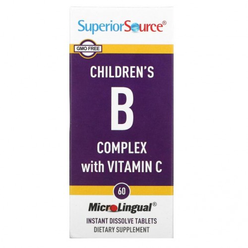 Superior Source, Children's B Complex with Vitamin C, 60 MicroLingual Instant Dissolve Tablets